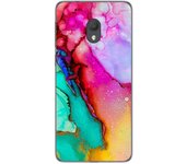 Tumundosmartphone Funda Gel Tpu para Alcatel 1C 2019 diseño Mármol 15 Dibujos