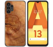 Funda Silicona para Samsung Galaxy A13 4G diseño Madera 04 Dibujos