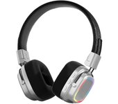 Auriculares inalámbricos retro con Bluetooth, supraaurales, con luz LED RGB y micrófono, para niñas, niños y adultos