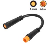 Electric Bicycle Butt Plug Male to Male/Female to Male Extension Wire Waterproof for Ebike E-Bike Display Thumb Throttle Cables