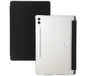 For Samsung Tab S9 FE Plus Case with Pen Holder Flip Stand Clear Back Magnetic Smart Shell for Galaxy Tab S9 FE Plus 12.4 Cover