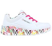 Skechers 314976 Zapatillas deportivas JGoldcrown: Uno Lite para mujer en blanco de piel vegana