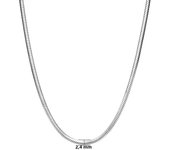 Punk Fashion Snake Bone Chain Link Necklace 1.5mm/2.4mm Gold Silver Color Stainless Steel Chains For Women Men Jewelry Gift