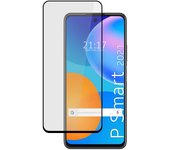 Tumundosmartphone Protector Cristal Templado Completo 5D Full Glue Negro para Huawei P Smart 2021 Vidrio