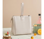 Crossbody Waterproof Lunch Bags PU Leather Food Picnic Lunch Box Insulated Women Cooler Bags Ice Pack Drink Carrier Thermal Bag