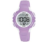 Lorus Reloj Niña, Niño Ninos Digital Correa Silicona Purpura Plástico 10 Atm
