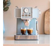 Cafetera express Cecotec Power Espresso 20 Tradizionale 1350W azulado