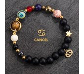Universe Galaxy Eight Planets 12 Constellation Bracelets for Women Natural Stone Solar System Bracelets Libra Virgo Leo Jewelry