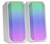 Altavoces con Bluetooth Mars Gaming MSRGBW/ 15W/ 2.0/ Blancos