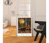 Gustav Klimt Flower Garden Sunflowers Self-adhesive Art Poster Whitepaper Prints Posters Artwork Home Decor