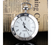 Large Vintage Roman Literal Transparent Quartz Pocket Watch Without Clamshell White Necklace Ladies Fashion Pendant Watch
