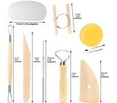 Clay Tools Set Sculpting Kit Sculpt Smoothing Wax Carving Pottery Ceramic Tools Polymer Shapers Modeling Carved Tool Sculpture