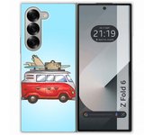 Tumundosmartphone Funda Carcasa Dura para Samsung Galaxy Z Fold 6 5G diseño Furgoneta Dibujos