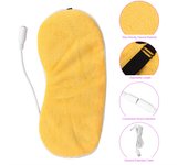 Máscara ocular térmica, masajeador ocular portátil máscara de viaje de sueño seca y caliente USB eléctrico para el tratamiento del insomnio y el alivio del calor