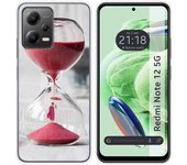 Funda Silicona para Xiaomi Redmi Note 12 5G diseño Reloj Dibujos