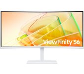 Samsung LS34C650TAU pantalla para PC 86,4 cm (34") 3440 x 1440 Pixeles 4K Ultra HD LED Blanco