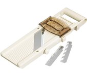 Kitchencraft Mandolina Japonesa con 3 Cuchillas y Protector de Seguridad