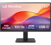 Lg monitor 23.8” curvo 1500r va fullhd 100hz hdr 10 - respuesta 5ms - 16:9 - hdmi, usb-c - vesa 100x100mm