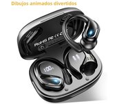 Wireless Earbuds Bluetooth 5.3 Headphones Sport,Bluetooth Earbuds with ENC Noise Canceling Mic,Wireless Headphones with Earhooks