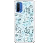 Funda compatible con Xiaomi Redmi 9T/Pocophone M3 - Patron conchas