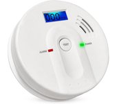 Detectores de monóxido de carbono, con pantalla digital LCD y alarma sonora, monitor de alarmas de CO EN 50291, batería AA NO incluida
