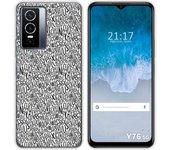 Funda Silicona para Vivo Y76 5G diseño Letras Dibujos