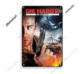 Classic Movie Poster Die Hard Retro Metal Sign Wall Plate Garage Cinema Theater Shop Store Man Cave Wall Decor Industrial Decor