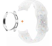 Soft Silicone Strap+Case for Samsung Galaxy Watch 7 6 5 4 40/44mm 5Pro45mm Sport Band for Galaxy Watch6 Classic 47/43mm Bracelet