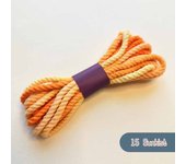 3.5mm Scrap Bundle Packs Macrame Cord Premium Cotton Cord for Macrame Craft Hand Painted Lush Ombre String Macrame Keychain Rope