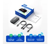 Ottoadapter MX Wireless CarPlay Android Auto 3 in1 Adapter for Air Play Car Accessories for Toyota VW Hyundai Kia Nissan MG