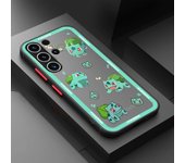 Shockproof Case For Samsung S23 S22 Ulrta 5G S21 FE S20 Plus S10e Soft Edge Matte PC Phone Cover Pokemons Pikachu Cartoon