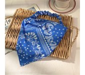 A retro scarf net red new headband fabric women's triangle headband Breathable headband elastic triangle scarf headband