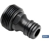 Cofan COFAN Adaptador Plástico Rosca Macho 3/4 Pulgadas para Manguera y Jardinería