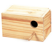ARQUIVET NIDO DE MADERA PARA AGAPORNIS HORIZONTAL.  Nido de madera Horizontal, Cómodo y Seguro para agapornis