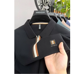 100% cotton long sleeve men's polo shirt autumn fashion new item light luxury brand design golf half zipper casual lapel T-shirt