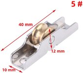 1pc Stainless Steel Window Pulley Glass Upperand Down Pulleys Wheel Sliding Door Roller Runner Mute Wheel Track Pulley Furniture