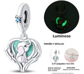 Original Charms 925 Silver Luminous Secret Elk & Green Apple Charm Fits Pandora Original Bracelet For Women Diy Jewelry Gift New