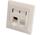 Panel frontal para empotrar RJ45 x2 Keystone