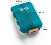 Double-layer Small Pill Box Portable Medicine Box Transparent 10-cell Sealed Medicine Storage Box Camping Equipment Travel