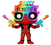Funko Pop! Marvel: Deadpool 30TH - Deadpool con Gafas de Cumpleaños - Figura de Vinilo Coleccionable - Idea de Regalo- Mercancia Oficial - Juguetes para Niños y Adultos - Movies Fans - Muñeco para Coleccionistas - MR POPYE