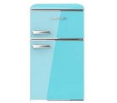 Cecotec 1898 Bolero CoolMarket 2D Origin 86 Blue E Mini frigorífico retro de dos puertas azul de 89 3cm de alto y 48 7 de ancho con capacidad de 86L clase energética E