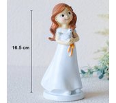 Figura de tarta para comunión de niña, Figura de comunión para tarta para comunión de niña, Porcelana, 8 modelos diferentes, regalo para comunión de niña, regalos originales, figuras decorativas,  Regalantes.com