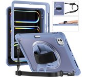 For iPad Pro 11 12.9 13 inch 2024 Case Shockproof Cover iPad Air 11 4th 5th 10 10th 10.9 10.2 9/8/7th 11th Generation Case+Strap