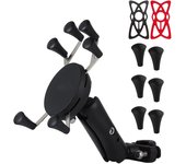 Motorcycle Handlebar Mount Rail  For Bike Mobile CellPhone Smartphone Holder For iPhone 11 8 7  Xiaomi mi 9 mix Phone Mounts