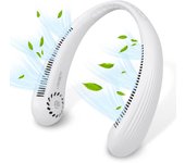 Ventilador de Cuello portátil, ventilador de Cuello Colgante recargable, ventilador Manos libres sin Aspas con 3 velocidades, ventilador personal portátil que funciona con Batería de 3000 mAh