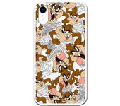 Funda original compatible con iPhone XR con un diseño de Patron Demonio Tasmania