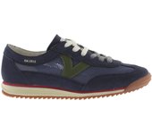 Victoria Saturno Zapatillas de rejilla con piezas de serraje al tono y suela dentada 1158106