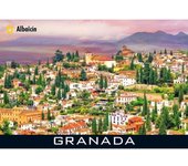 Domínguez - Imán Metálico Laminado Brillo - Grosor 2 m - Granada Albaicín
