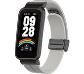 Metal Case+Silicone Strap For Xiaomi Mi band 9 Active Sports Magnetic Bracelet For Miband9 active Hollow Bumper Protector Shell