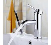 Grifo de baño, Grifo de lavabo Blanco, Grifo de alta calidad, Grifo de baño, apertura de instalación resistente a desgaste de 35mm, Grifo de Agua fría y Caliente
